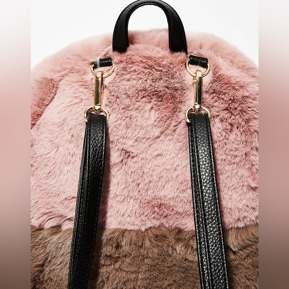 Inconsiderate Fuzzy Backpack Perfect for Fall - Picture 4 of 5